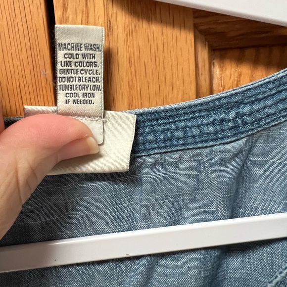 St. John's Bay Denim Blue Tunic Top, NWT, Size 3X - Picture 6 of 6